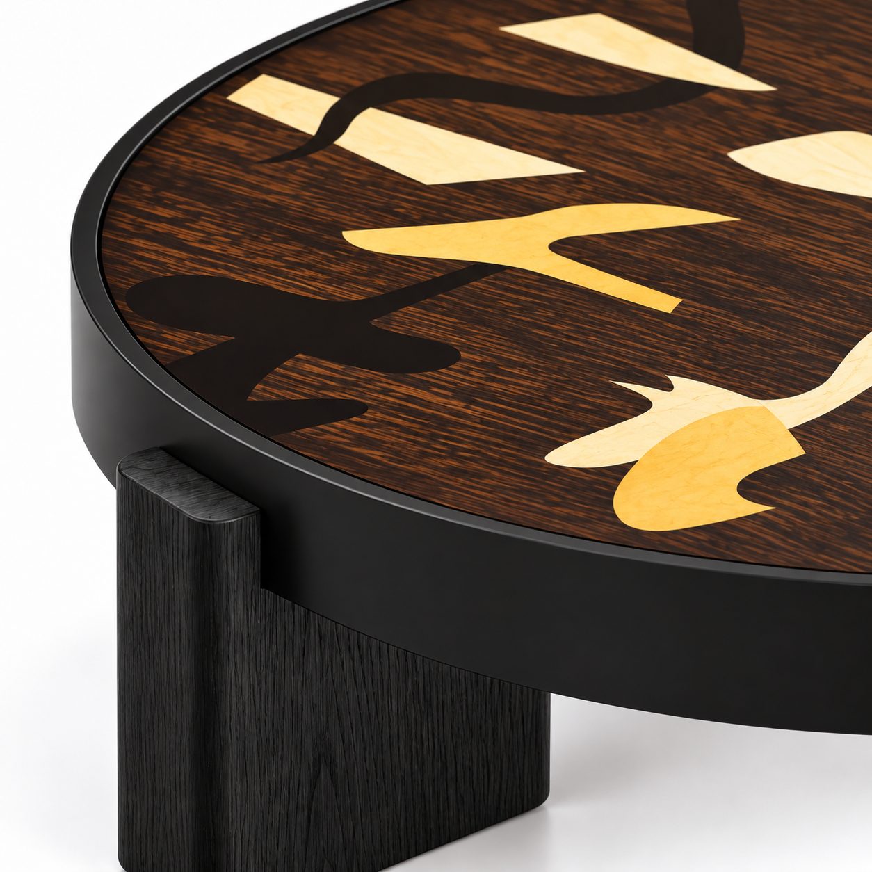 Creative Designer Italian Minimalist Coffee Table Combination for Home Living Room High-end Antique Circular Coffee Table detail 5