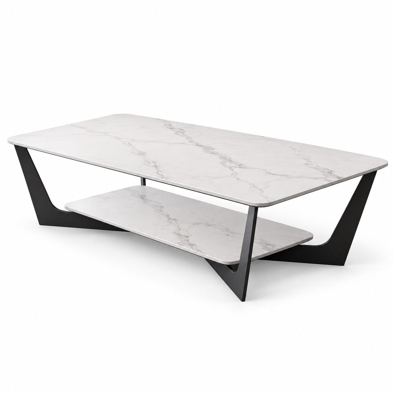 Nordic Minimalist Marble Side Table Luxury Corner Coffee Table Rock Slab End Table for Bedroom Living Room Wholesale detail 1