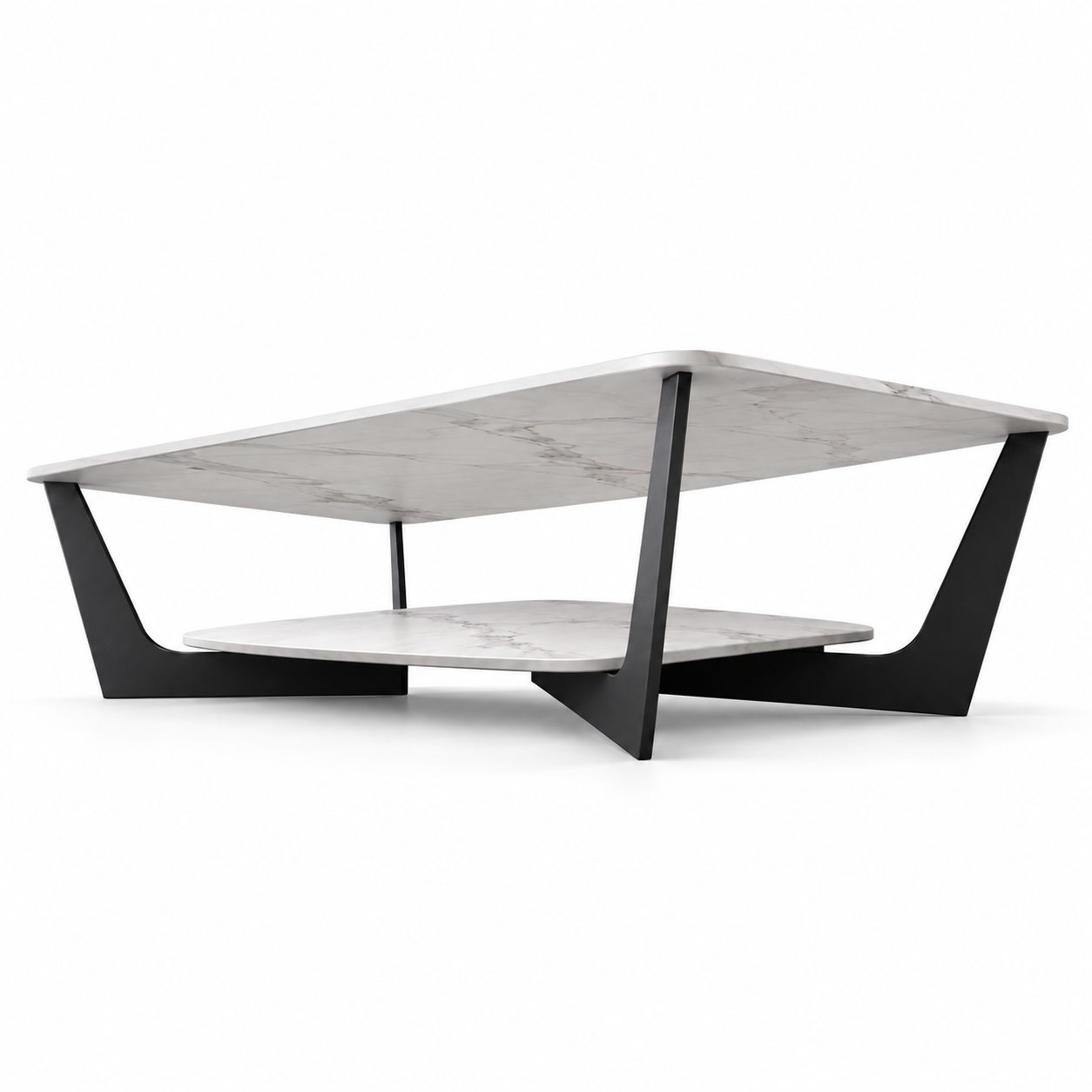 Nordic Minimalist Marble Side Table Luxury Corner Coffee Table Rock Slab End Table for Bedroom Living Room Wholesale detail 3