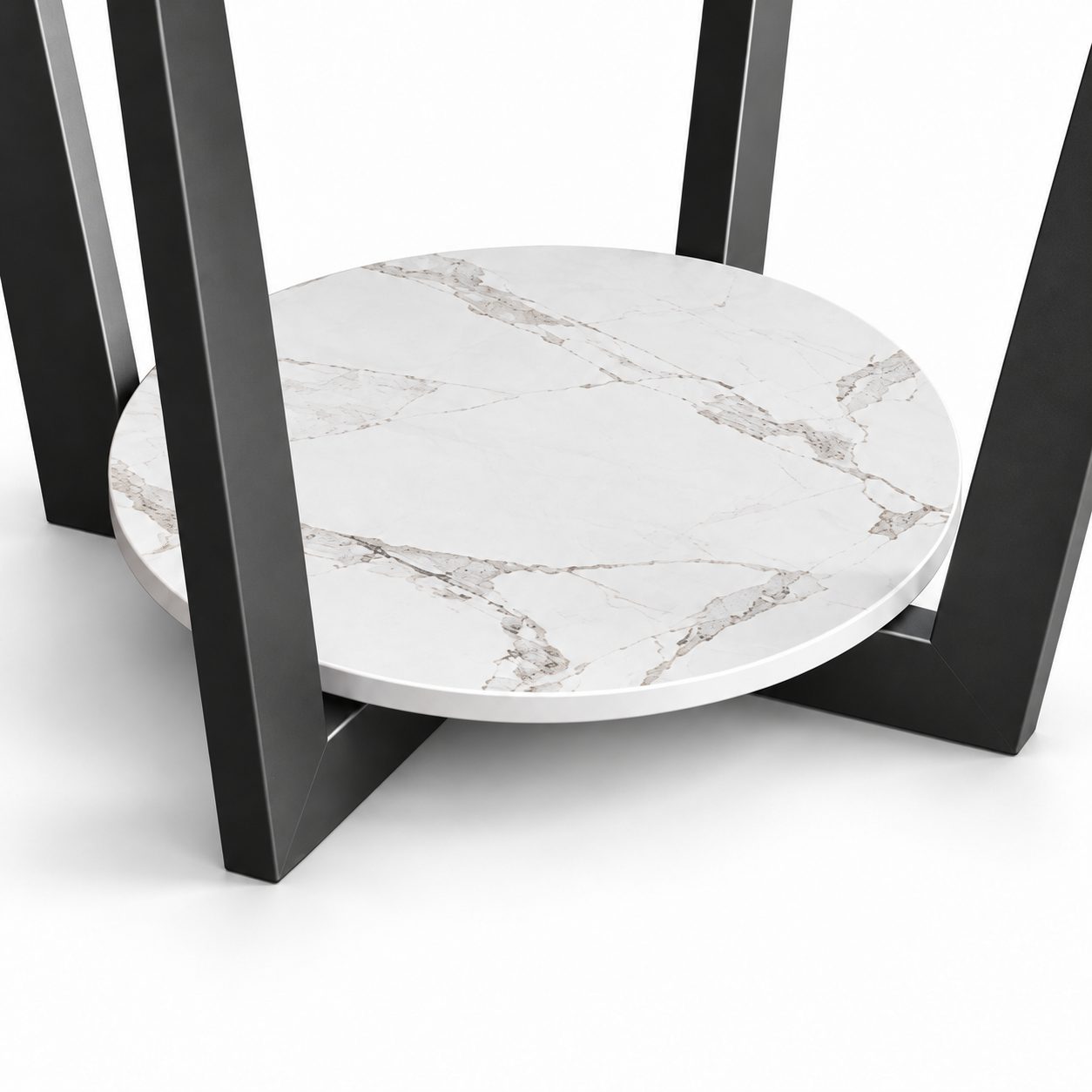 Nordic Minimalist Marble Side Table Luxury Corner Coffee Table Rock Slab End Table for Bedroom Living Room Wholesale detail 5