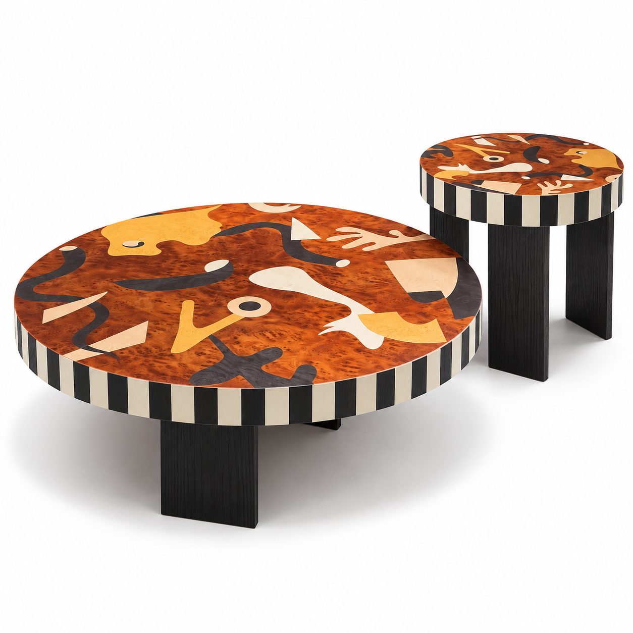 Medieval Style Designer Creative Coffee Table Mobile MDF Living Room Home Furniture High-grade detail 1