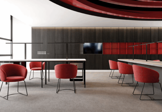 conference desk and chair