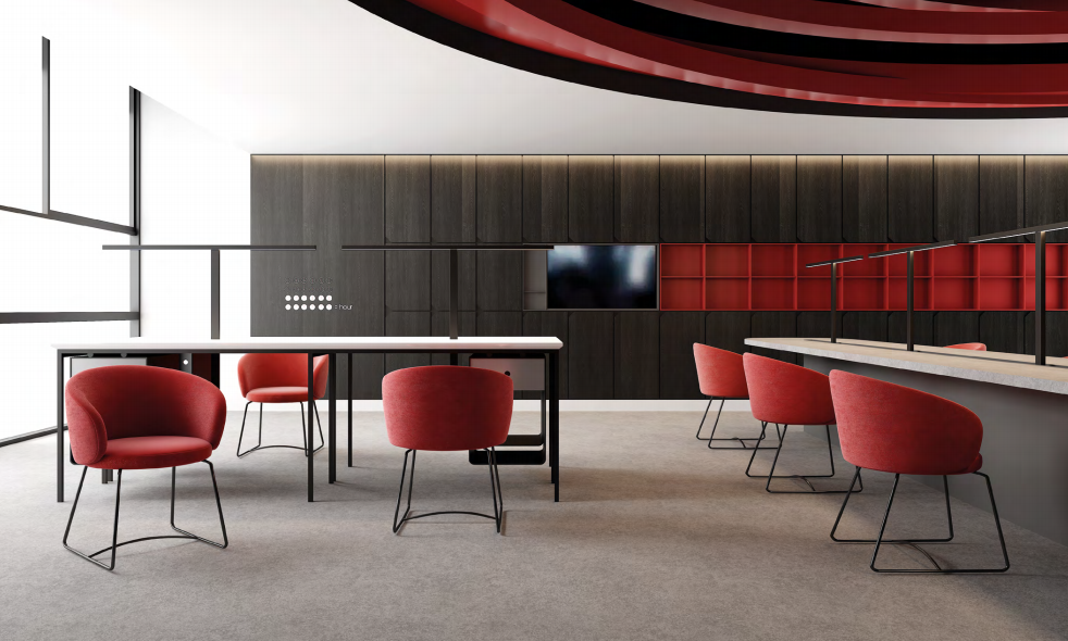 conference desk and chair
