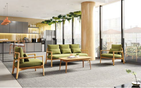 Sleek, customizable office flex booth design