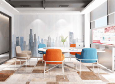 Various types of office privacy panels, including acoustic and portable