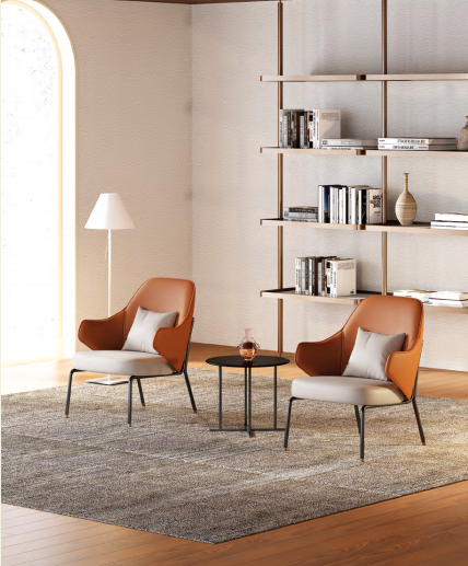 Variety of office ottomans including cubes, poufs, and storage units