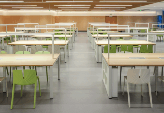 Warehouse showing multiple office privacy booths ready for shipping