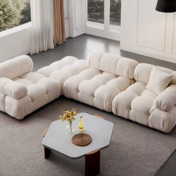 Modern office interior with stylish sofas