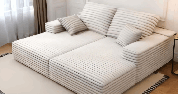 Modular office sofa system in a contemporary office