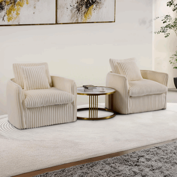 Variety of office lounge furniture styles, including modular and accent pieces