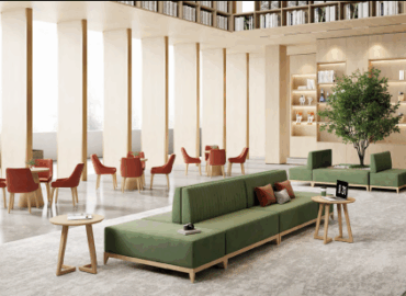 Modern office with various drawer cabinet styles