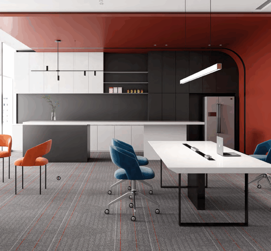 Different types of office partitions: glass, fabric, and solid
