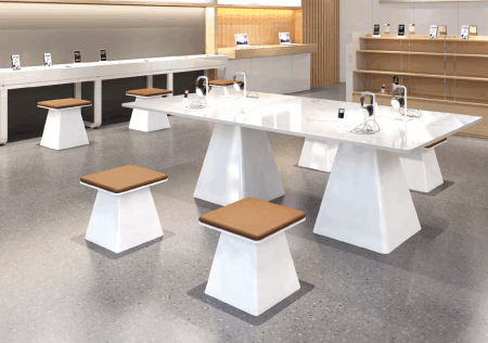 Modern office with flexible divider screens