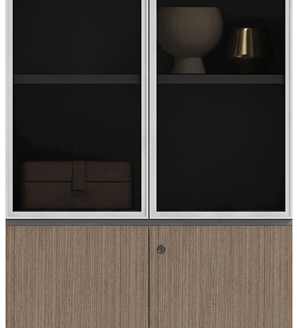 Office interior design showing well-placed partition walls